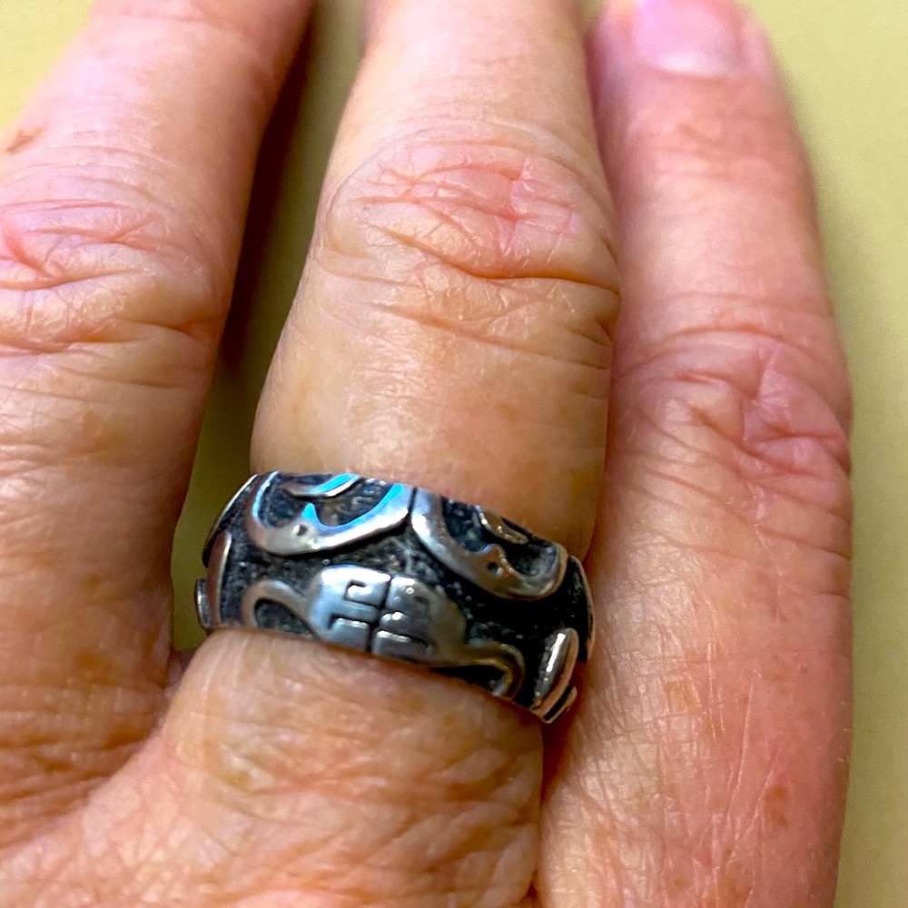 Polynesian Design Ring from Hawaiian Artist